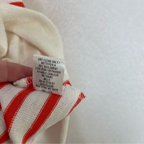 MILLY Racerback Striped Mini Tank Dress L - Picture 5 of 6